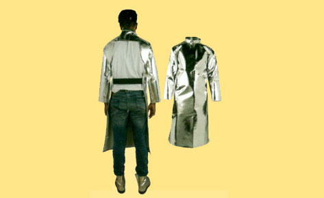 Aluminized Back Open Coat